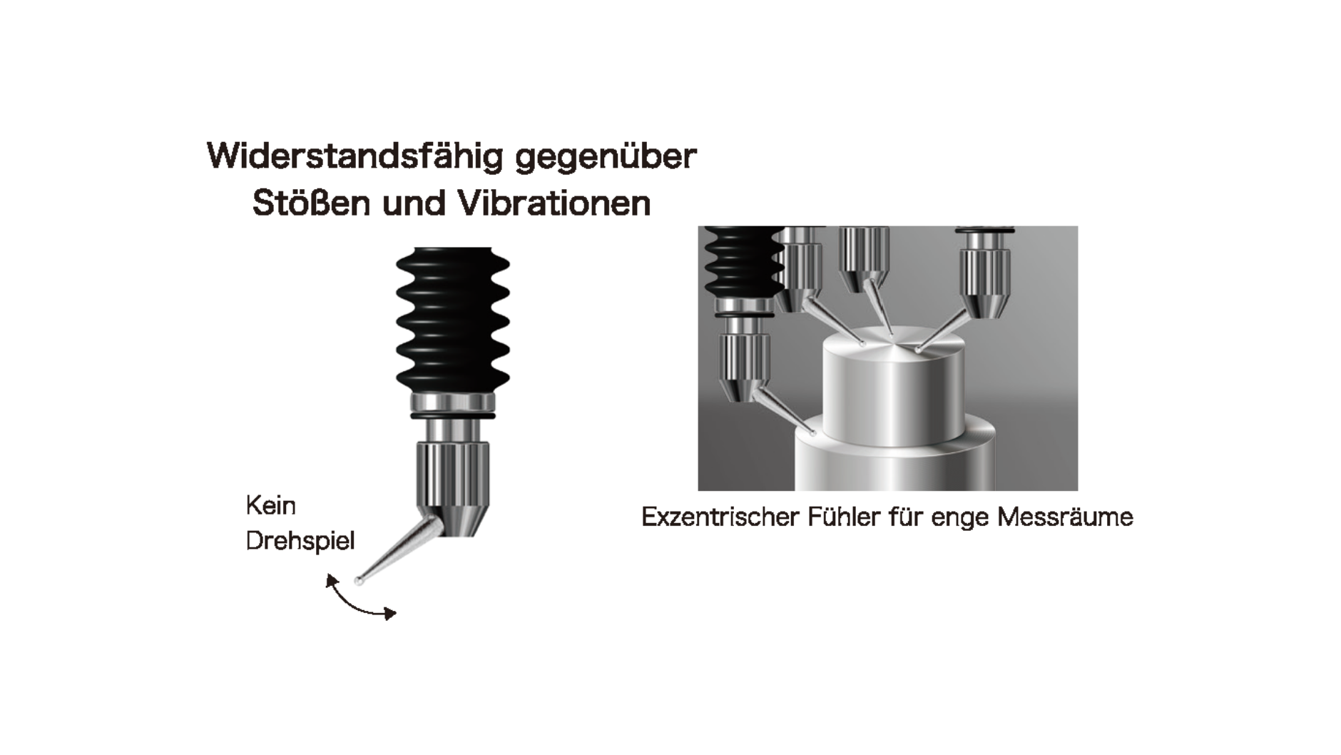 Widerstandsfähig gegenüber Stößen und Vibrationen