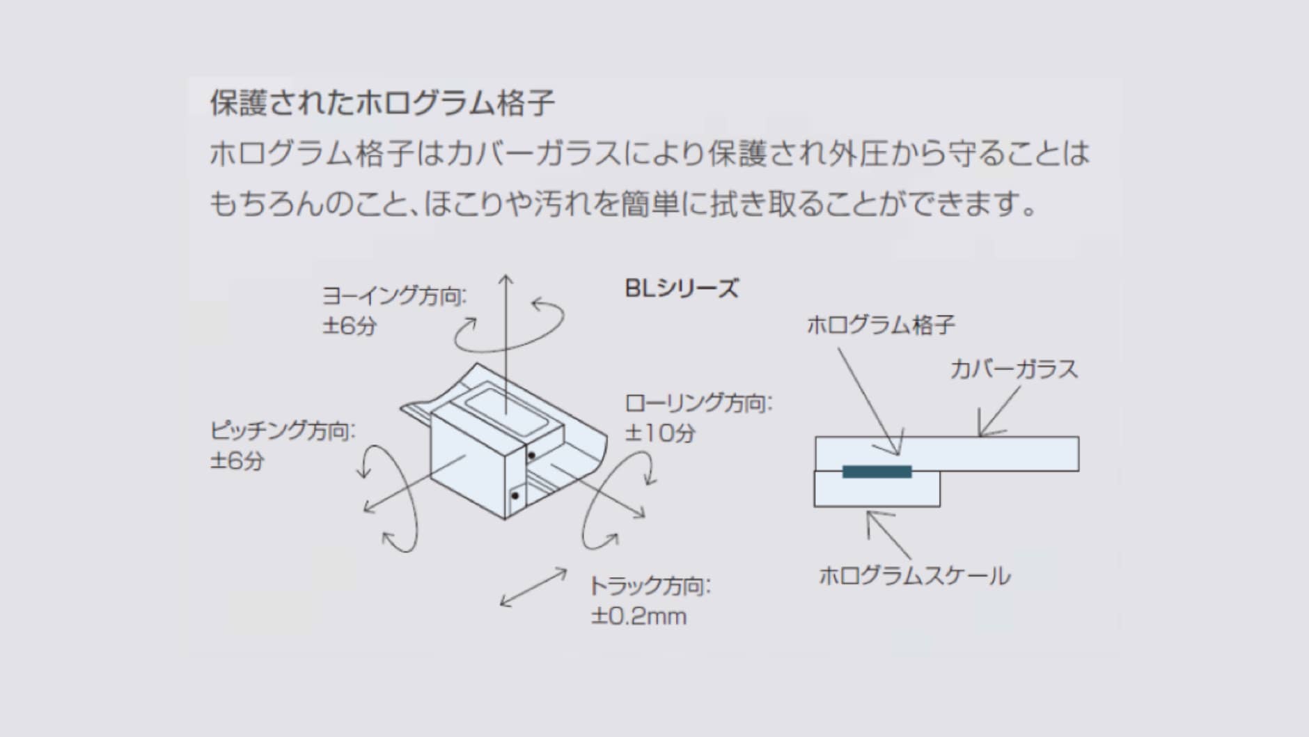 保護されたホログラム格子