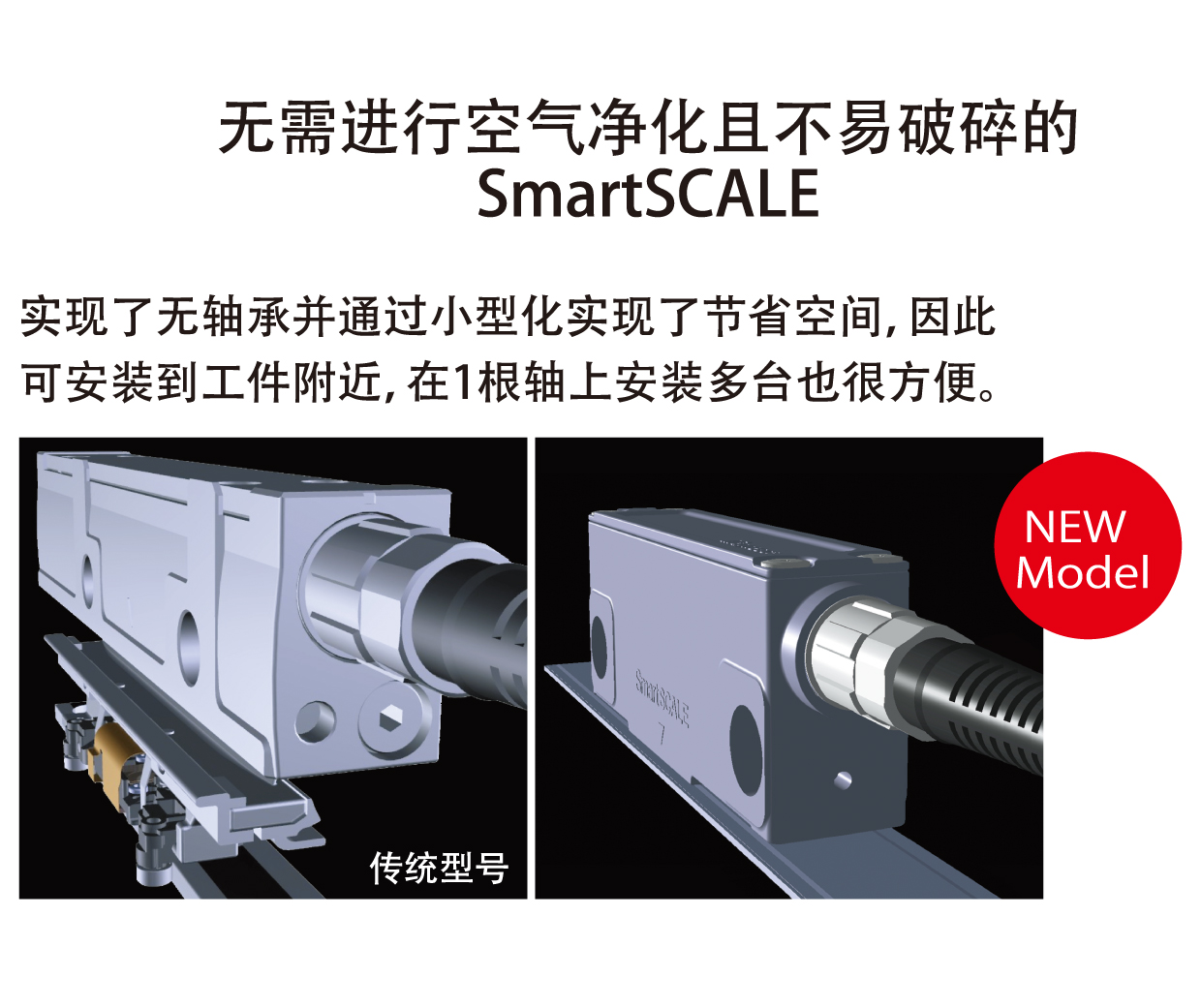 エアパージ不要で壊れにくいSmartSCALE